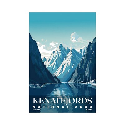 Kenai Fjords National Park Poster, Travel Art, Office Poster, Home Decor | S3 - image1